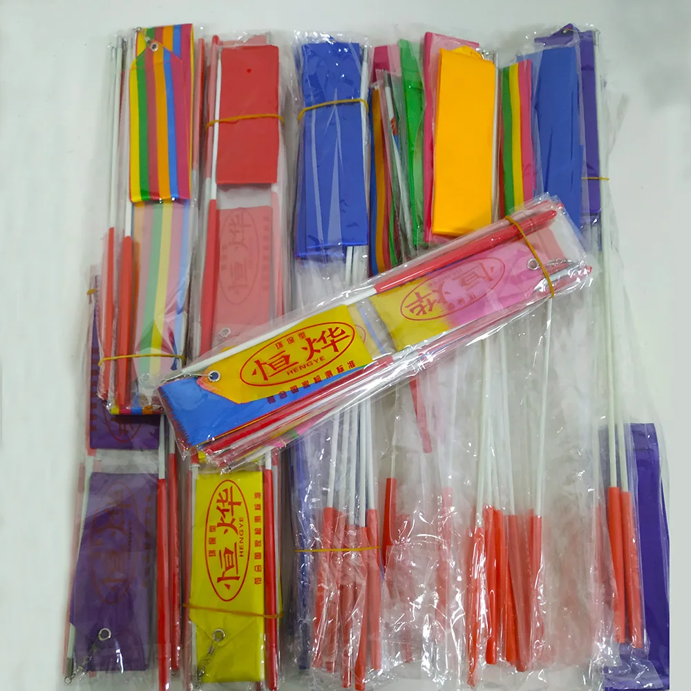 

4M Colorful Gym Training Professional Gym Ribbons Dance Ribbon Rhythmic Art Gymnastic Ballet Streamer Twirling Rod Stick T