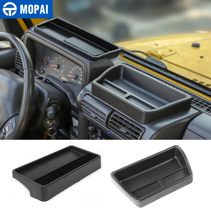 

MOPAI Stowing Tidying for Jeep Wrangler TJ Car Central Console Dashboard Storage Box for Jeep Wrangler TJ 1997-2006 Accessories