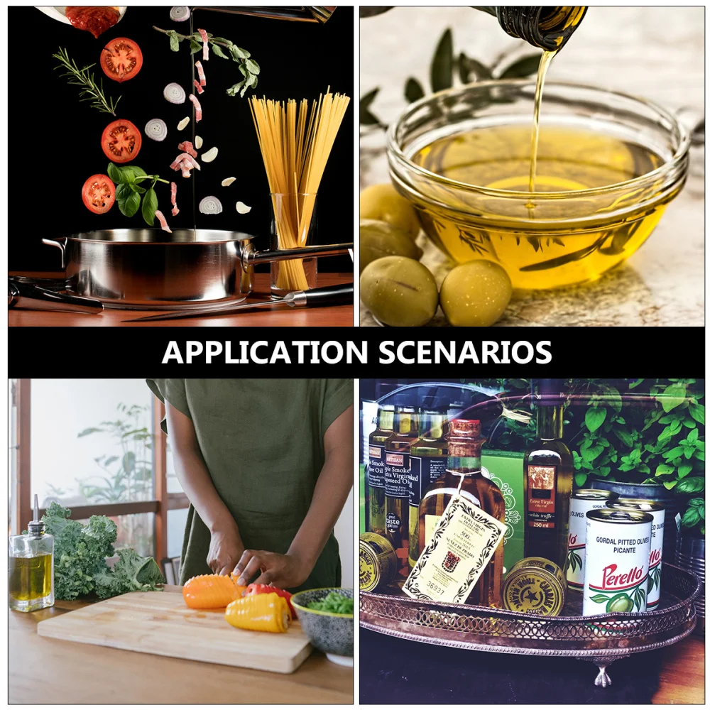 

1pc Kitchen 2-in-1 Double Usage Dispenser Bottles Leakproof High Temperature Resistance Kitchen Oil Dispenser (Round Shape)