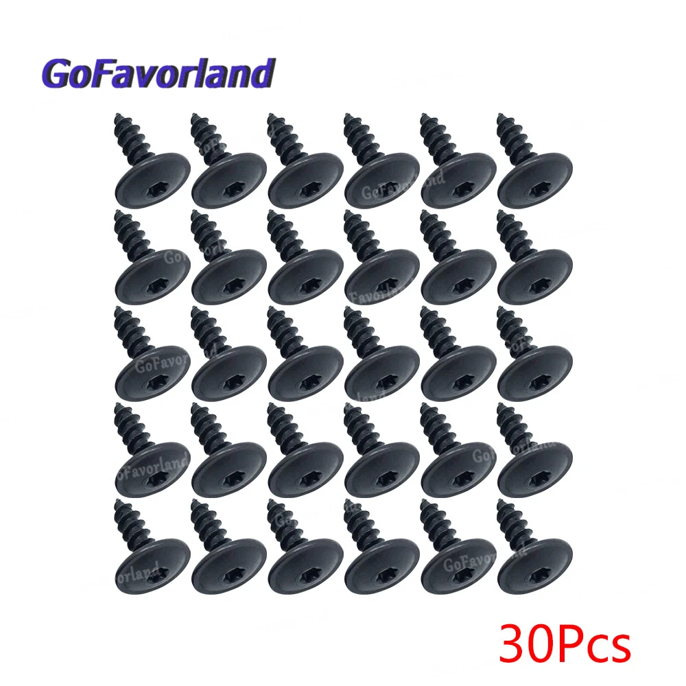 30 шт автомобильных двигателя под крышку брызговик самонарезающие винты 5 мм N90974701