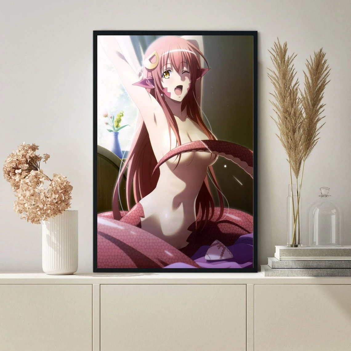 

Постер сексуальной девушки из аниме, популярный японский мультяшный постер на холсте, настенная живопись, украшение для дома (без рамки)