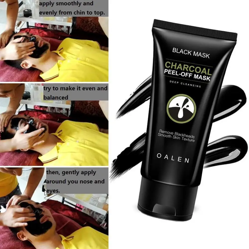 Black Charcoal Mask Peel-off Purifying Deep Cleansing Remove Blackhead Acne Scar Anti Wrinkles Face Skin Care | Красота и здоровье
