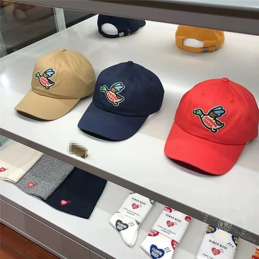 

Flying Duck Color Embroidery HUMAN MADE Baseball Cap Men Women Cap With Tag