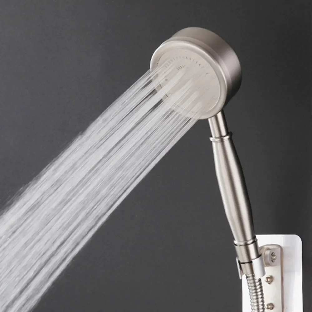 cabezal ducha de mano de acero inoxidable 304, alta presión, ahorro de agua, filtro presurizado para Baño Cabezal de ducha
