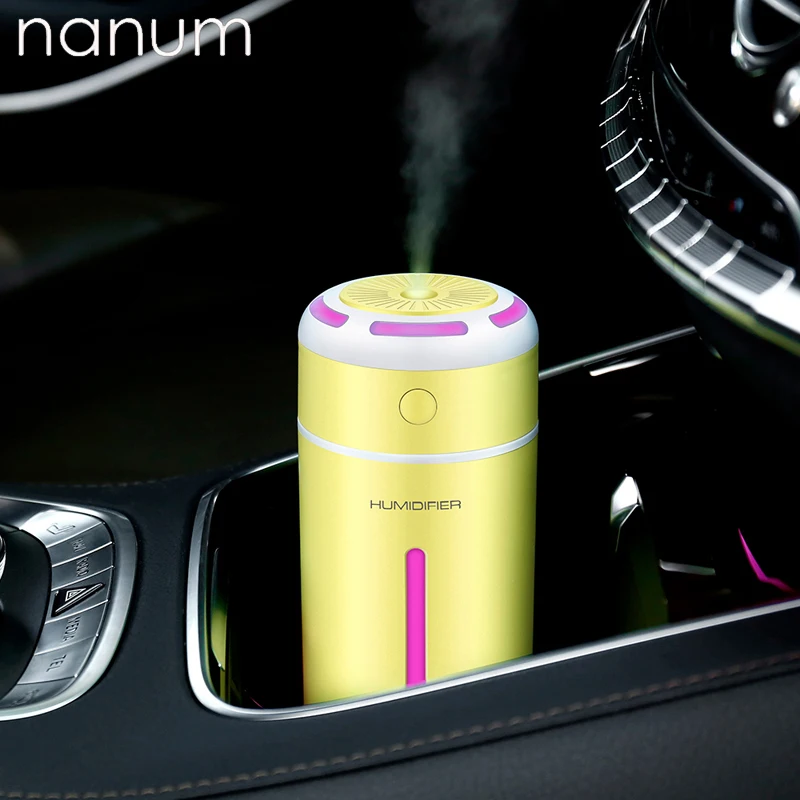 

New Car Essential Oil Diffuser Mini Ultrasonic Qiao Le Colorful Lights Humidifier LED Night USB Aromatherapy Fogger Air Freshen