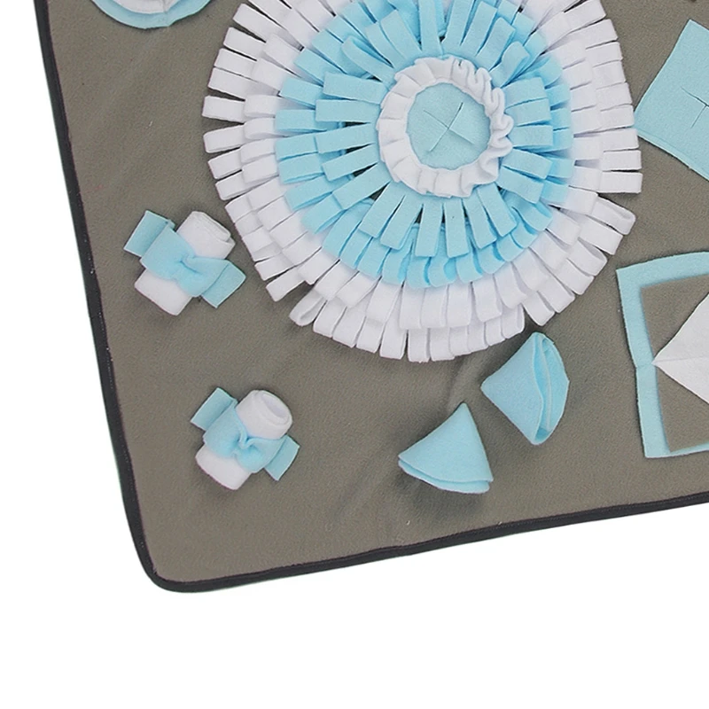 

Pet Dog Snuffle Mat Nose Smell Training Blanket Sniffing Pad Slow Feeding Bowl A9LB