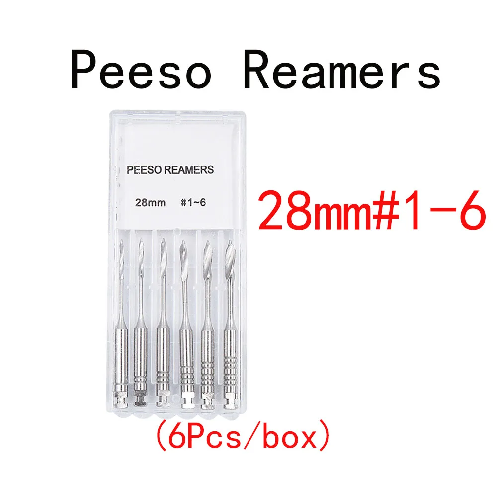 1 коробка зубные эндодонтические файлы развертки дрель боры Peeso фрезы эндо