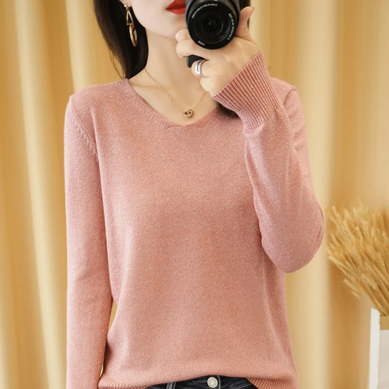 Новинка 2020 осенне-зимний модный женский сексуальный свитер ярких цветов с