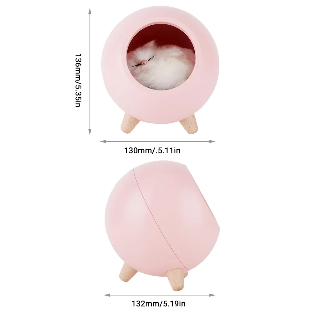 Креативный светодиодный ночник в виде милой кошки лампа для спальни детской