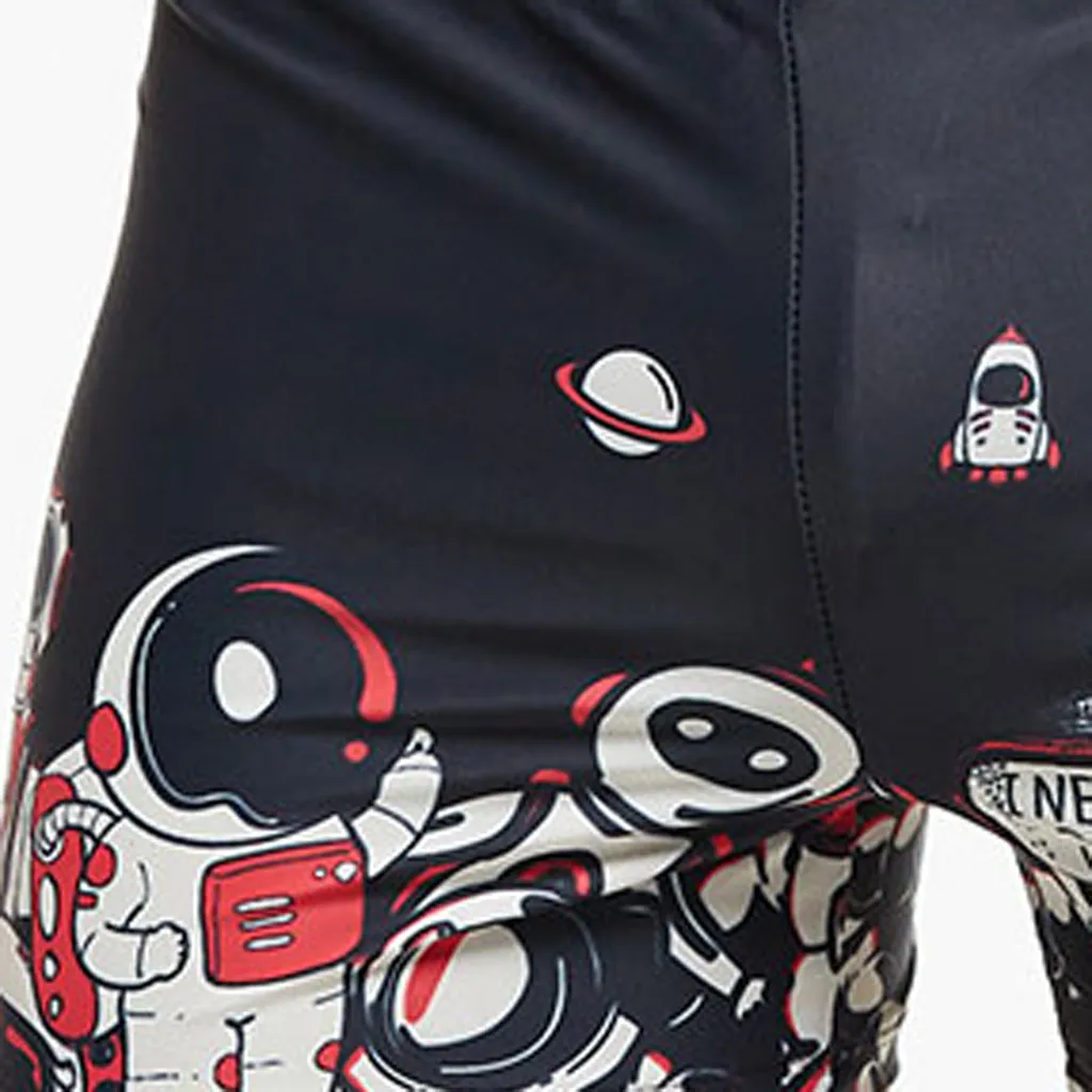 Быстросохнущие мужские плавки с принтом трусы-боксеры сексуальные дышащие