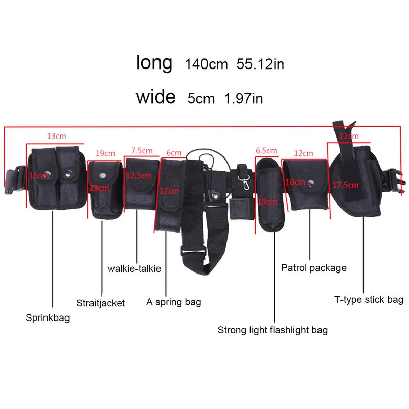 

Tactical Belt Outdoor Training Duty Belts Police Guard Multifunction Waist Support Holster Security Military Waists Trainer
