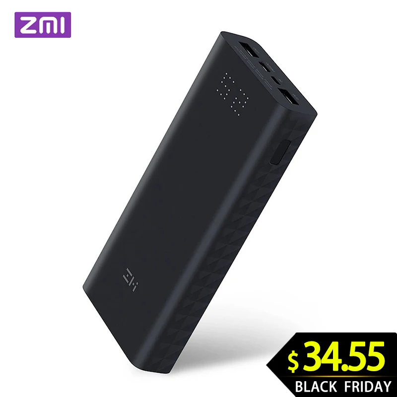 ZMI power Bank 20000 мАч 15000 мАч USB PD внешний аккумулятор портативный зарядный концентратор QC 3,0 зарядное устройство 18650 power bank