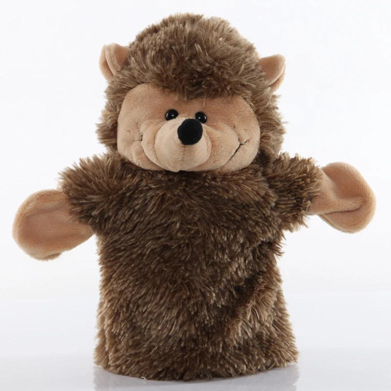 

1pcs 25cm Hand Puppet Hedgehog Animal Plush Toys Baby Educational Hand Puppets Story Pretend Playing Dolls for Kids Gifts