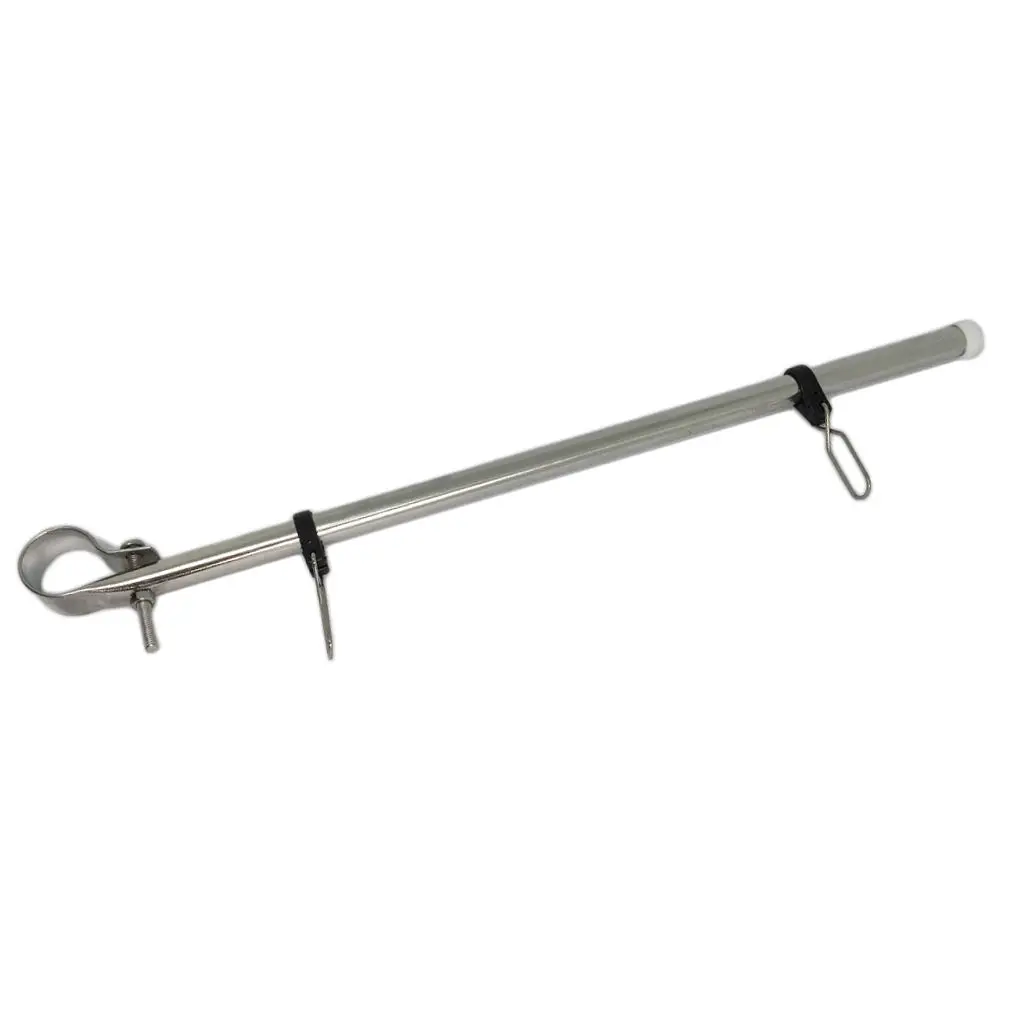 

Adjutable 14" Flag Pole Staff For 7/8" - 1" Rail Tube Boat Car RV Campers