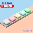 Оригинальные беспроводные наушники I12 TWS с Bluetooth 5,0, наушники с сенсорным выдвижным управлением, настоящие наушники-вкладыши для режима свободные руки, наушники-вкладыши