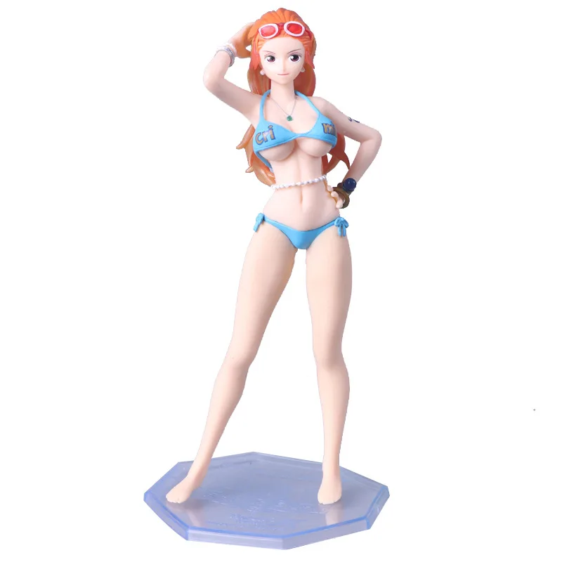 21CM Long hair Anime One Piece Pirate Nami doll PVC Figure Toys Collectible Model Gift for fans | Игрушки и хобби