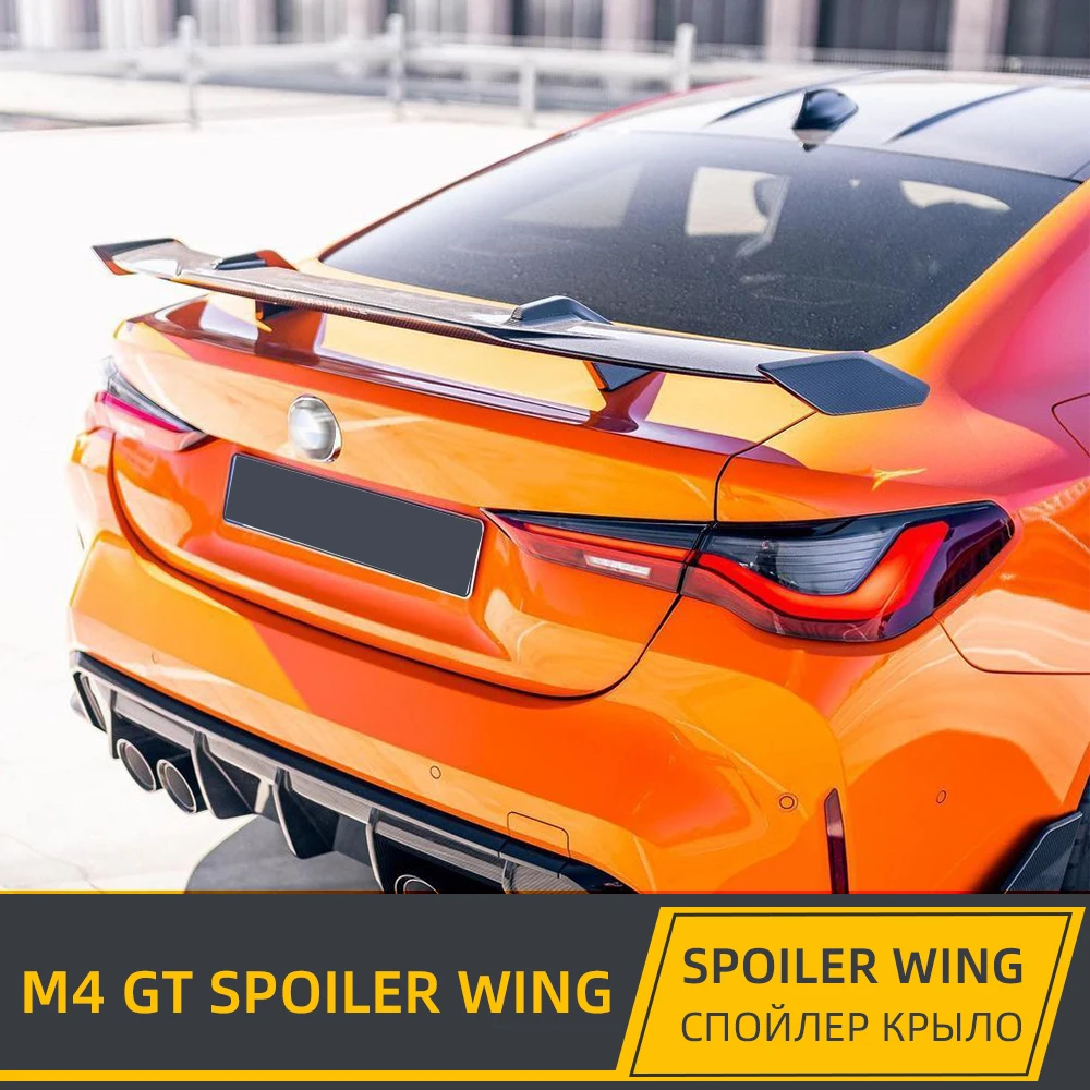 

Carbon Fiber Rear Boot Spoiler Wing For BMW 4 Series G82 M4 Competition 2020 2021 2022 Trunk Lip Spoiler Wing Glossy Carbon