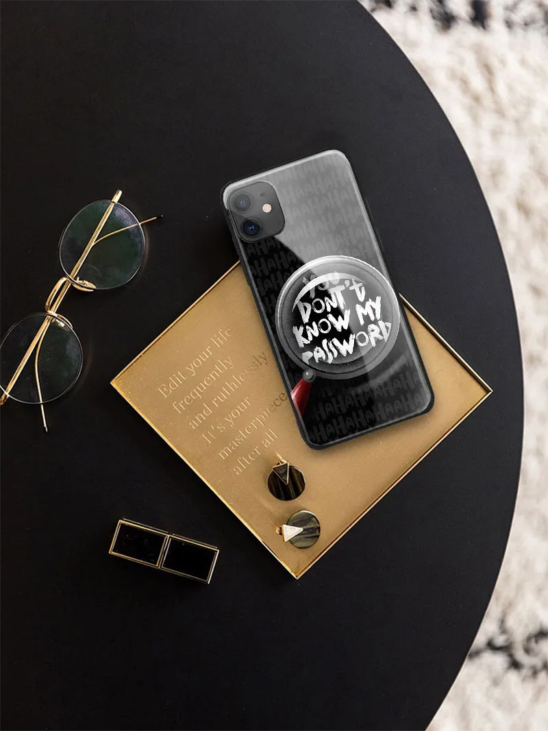 

You Dont Know my Password for iPhone 2020 SE 6 6s 7 8 plus x xr xs 11 Pro max tempered glass phone cases cover soft silicone