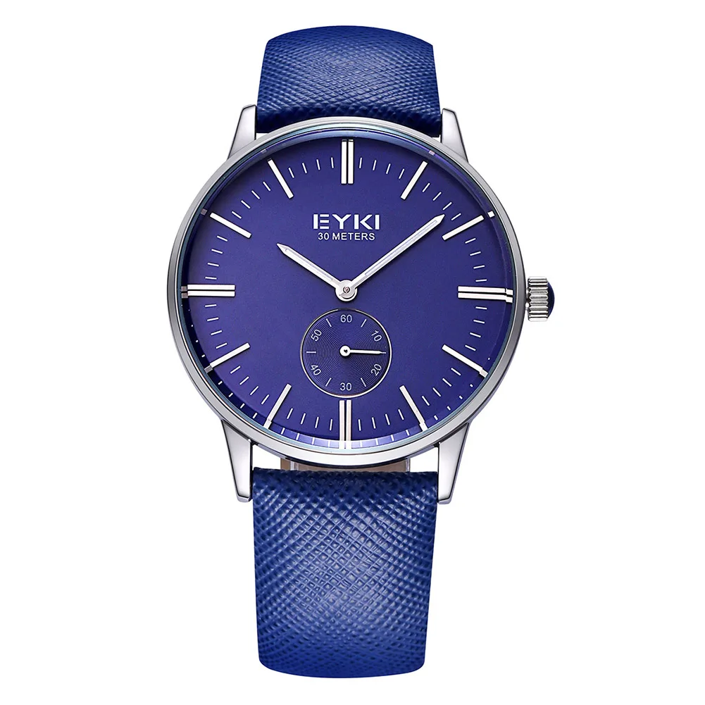 2020 Новые мужские бизнес часы кожаный ремешок модные роскошные кварцевые парные