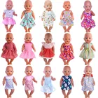 Кукла Одежда кружевное платье юбка подходит 18 дюймов американский и 43 см новорожденный кукла реборн Zaps наше поколение Рождество Россия игрушка для девочек