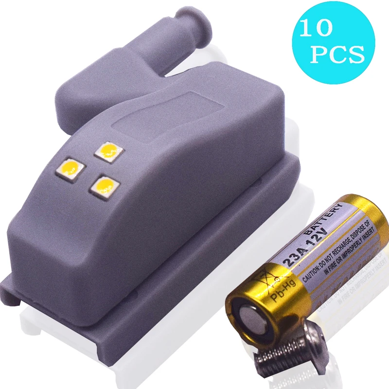 

10Pcs 0.25W LED Warm White Light For Kitchen Bedroom Living Room Inner Cabinet Cupboard Hinge Closet Wardrobe Night Lights