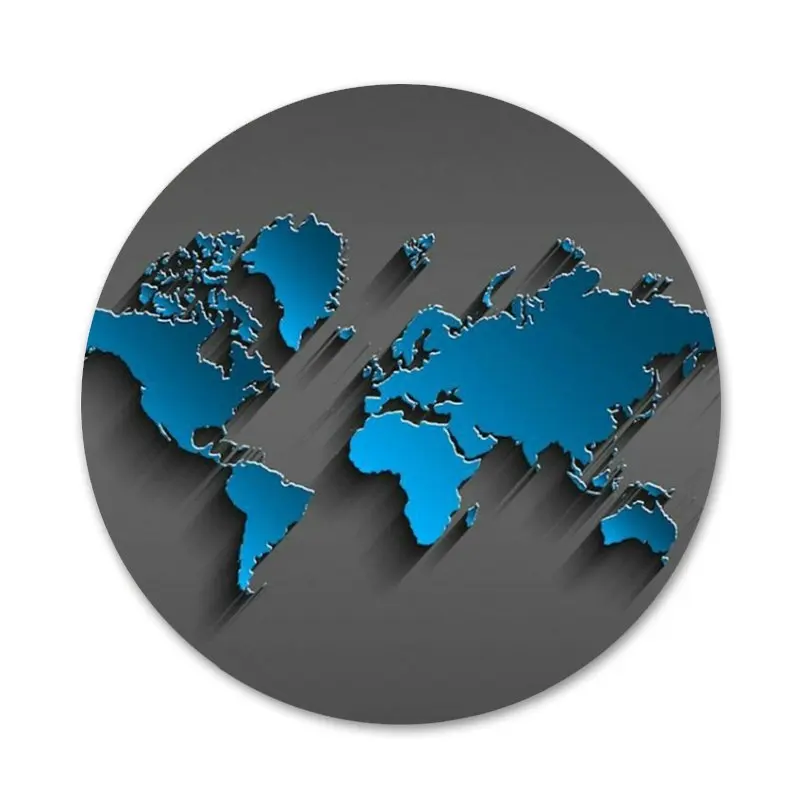 

New ArrivalWorld Map Travel Plans Badge Brooch Pin Accessories For Clothes Backpack Decoration gift