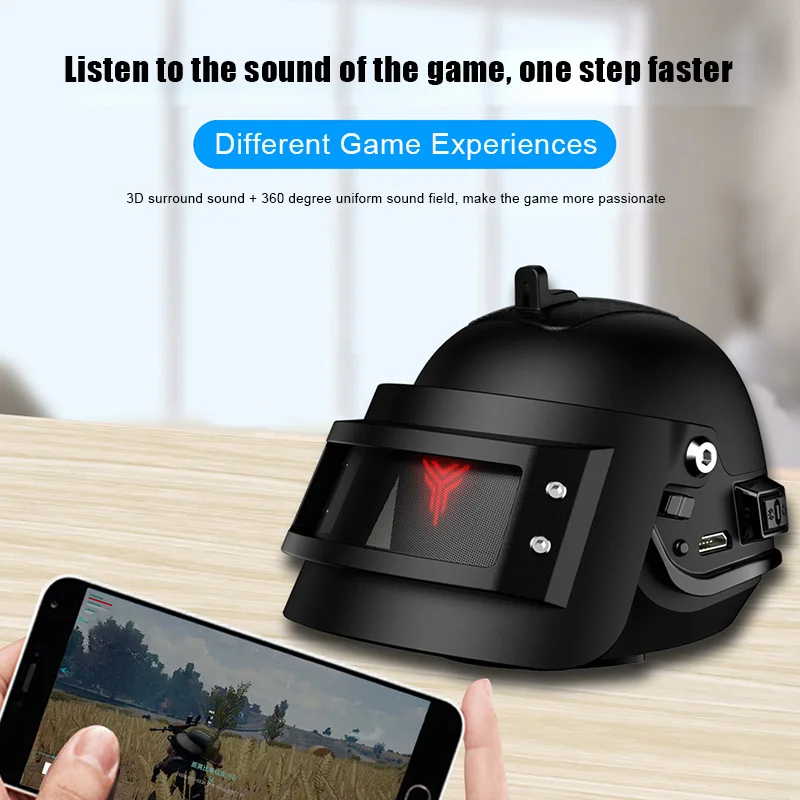 Трехуровневый беспроводной динамик для шлема 3D объемный звук V4.2 сабвуфер GDeals |