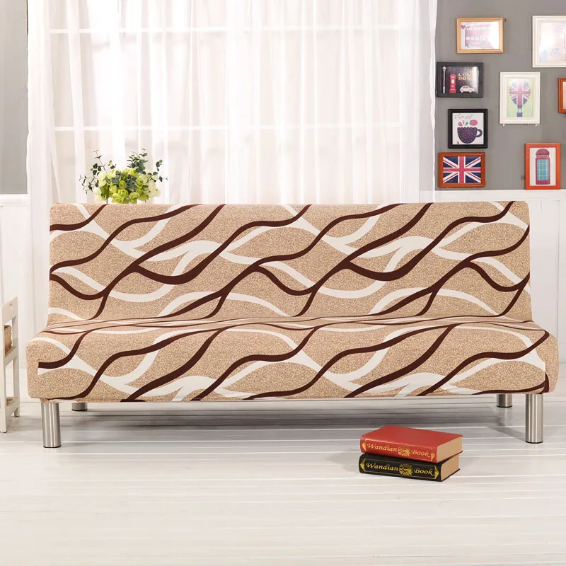 Европейская цветная печать без подлокотника чехол для дивана эластичный стрейч