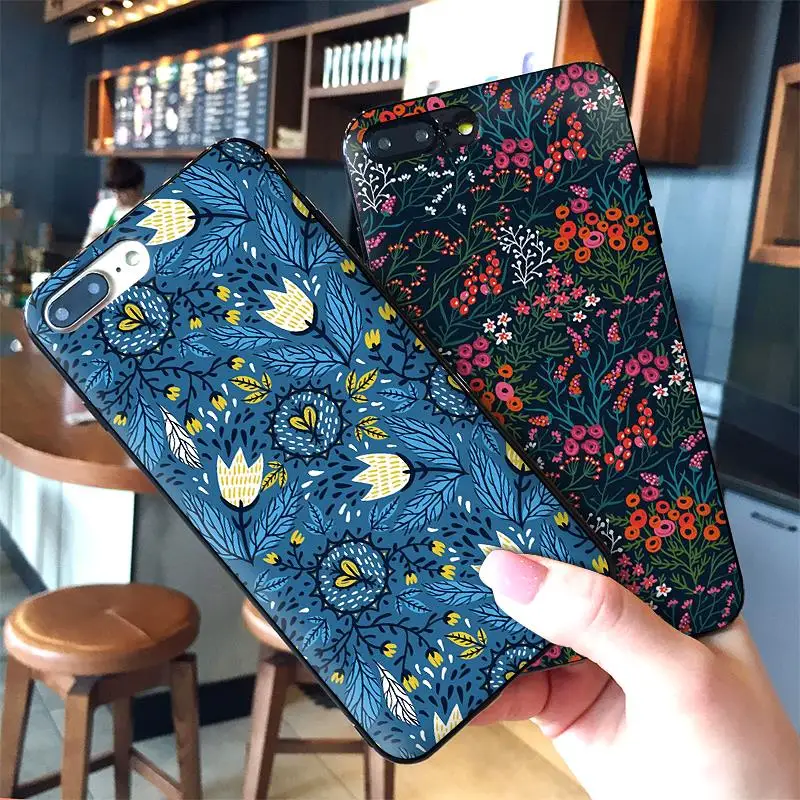 Плитка мультфильм розы цветы для Xiaomi Redmi 7 Note 4X 5A 16G 32G GO 7A K20 pro 6 5 8 Pro роскошный