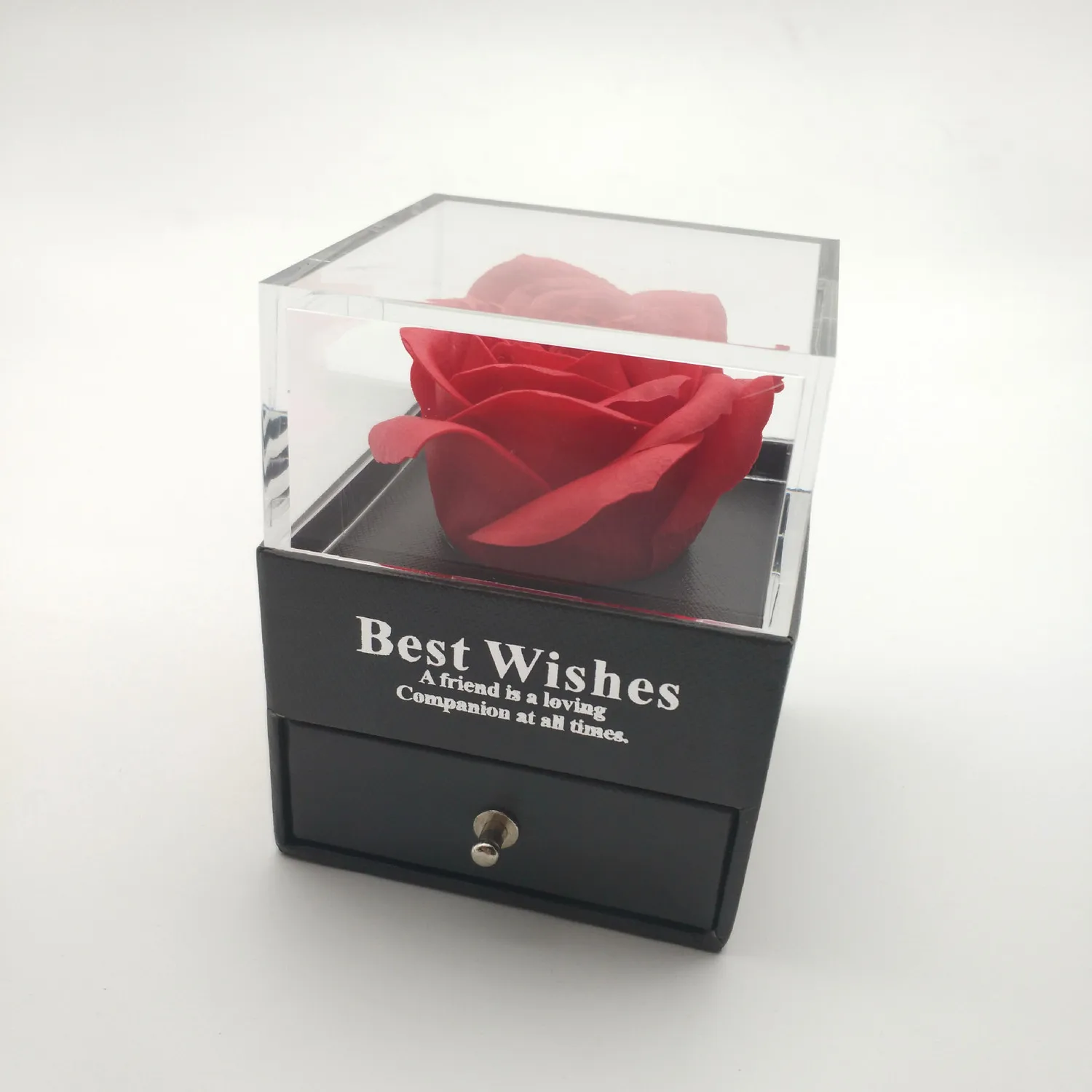 Акриловая коробка с цветами для свадебной вечеринки в романтическом
