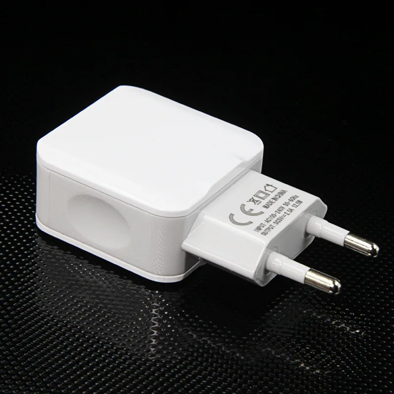 5V 2.5A двойное зарядное устройство USB для телефона быстрое портативное США и ЕС