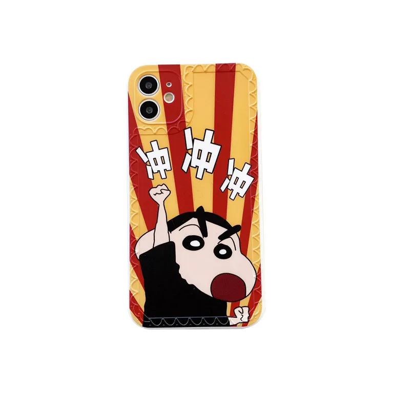 

Japan Cartoon Crayon Shin-Chan Phone Case for iPhone SE 7 8 Plus 11 Pro X XsMax XR Matte Soft IMD Silicon Back Cover