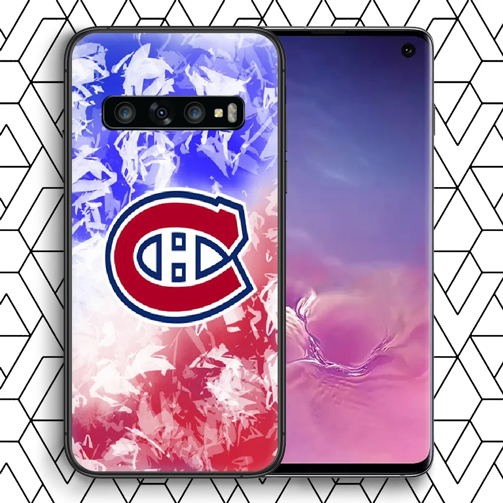 

Montreal Ice Hockey Canadien Phone Case For Samsung Galaxy Note S 8 9 10 20 Plus E Lite Uitra black Funda 3D Cover Soft Shell