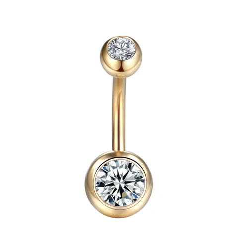 Кольцо для пупка SWANJO из хирургической стали 14г