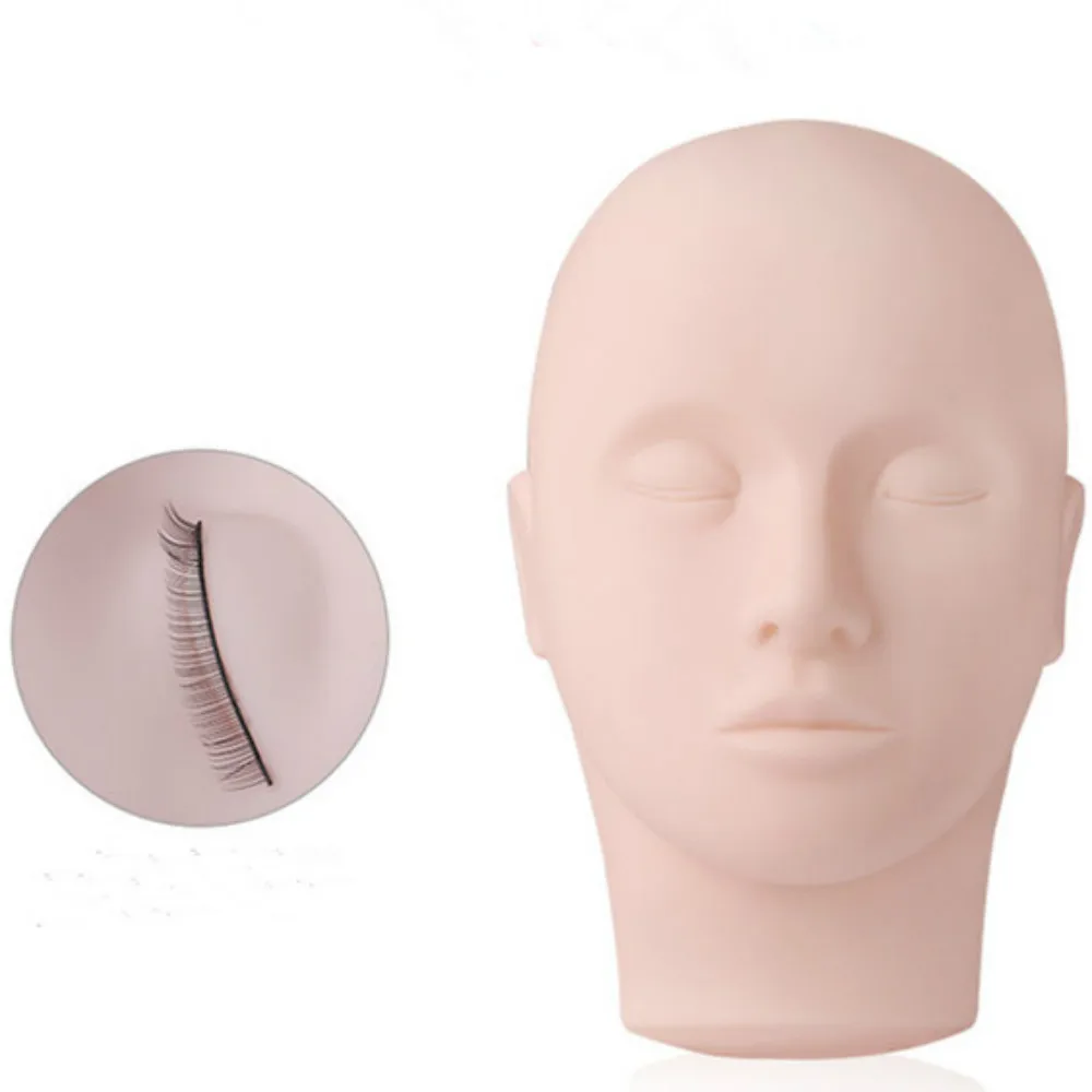 

False Eyelash Extension Training Makeup Practice Extension & Starter Kit Lash Practice Mannequin Head Set