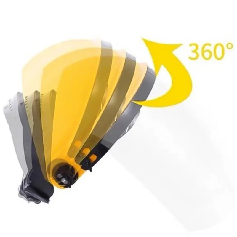 Защитная маска регулируемая прозрачная из ПВХ противоплевательная пылезащитная щиток для лица с запасными защитными щитками для глаз.