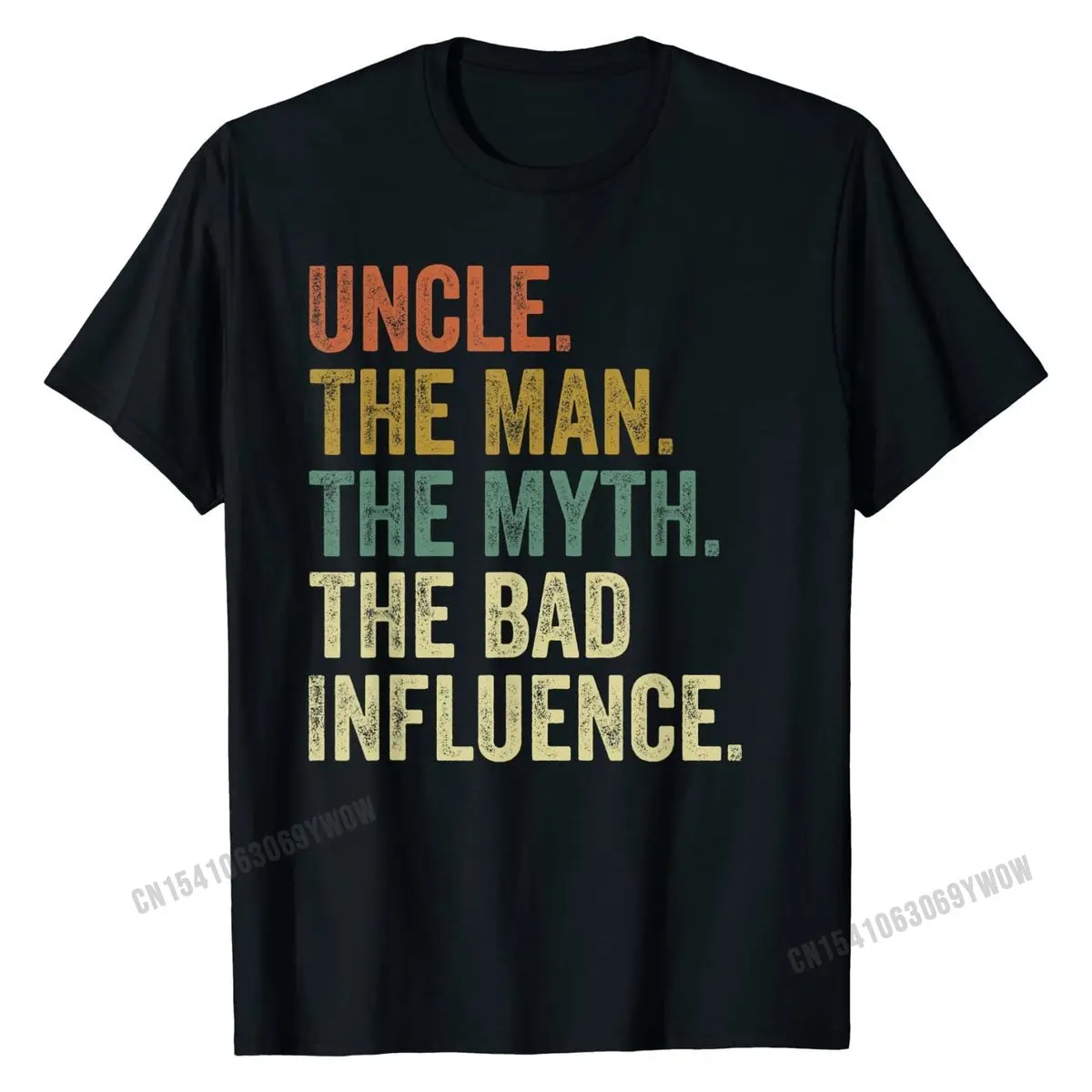 Мужская забавная винтажная смешная футболка с мифом о дяди мужчине плохое