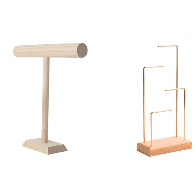 

Деревянная подставка для браслета, ожерелья, витрины, держатели и кольца, витрина, Подвесные серьги, витрина