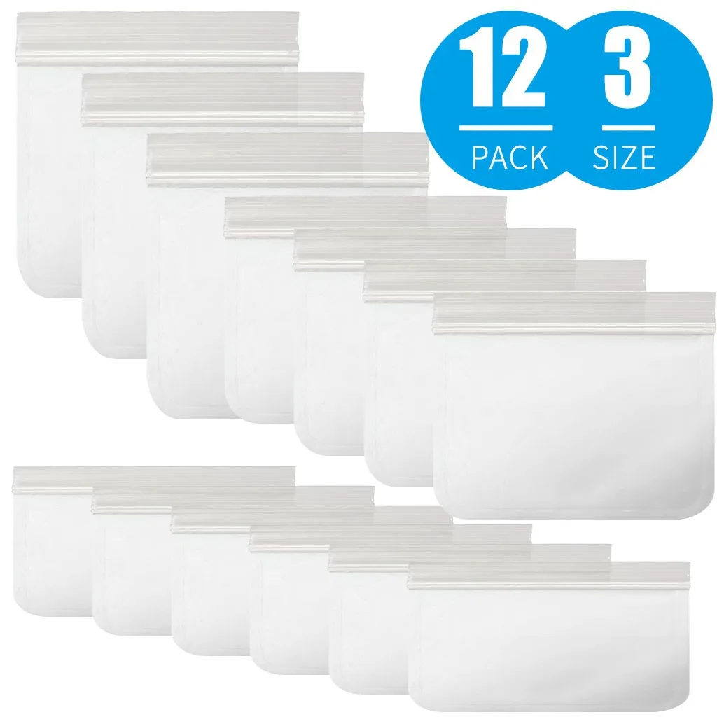 12 шт силиконовые свежие пакеты герметичные сумки для хранения холодильников