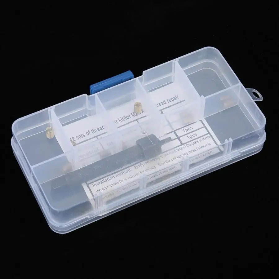 Набор самонарезающих резьбовых насадок набор из 12 M2 5x0 45|Резьбовые вставки| |