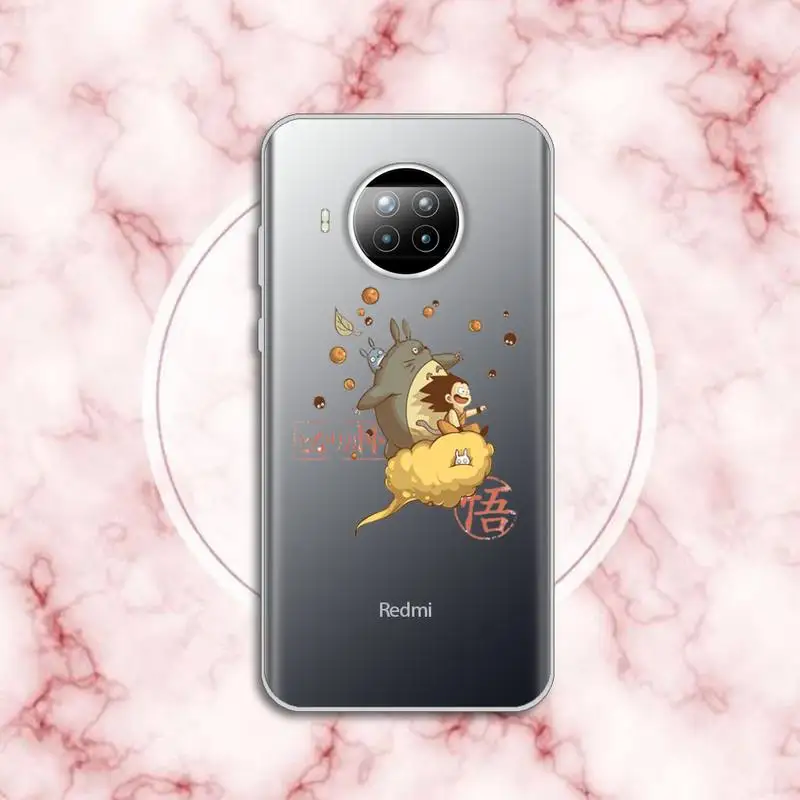 

Spirited Away Japanese animation Phone Case Transparent for Xiaomi Redmi note 10 t 8 9 pro lite 11