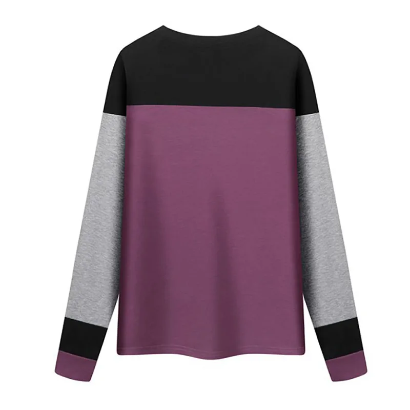 

Женская футболка с длинным рукавом и круглым вырезом