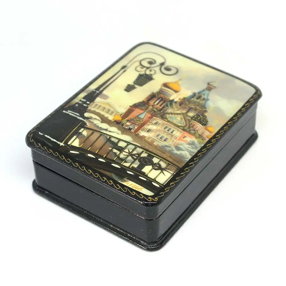 Шкатулка &quotХрам Спас на крови зимой&quot Декупаж #71 | Дом и сад