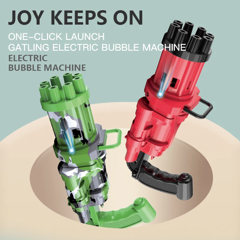 

Electric Bubble Machine Black Gold Gold Gatling Bubble Gun Children Automatic Bubble Blowing Toy Gun Fan Combo Function