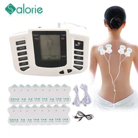 36pc electrod pads electric tens digital acupuncture body neck feet massage therapy slimming relax pulse massager russian button