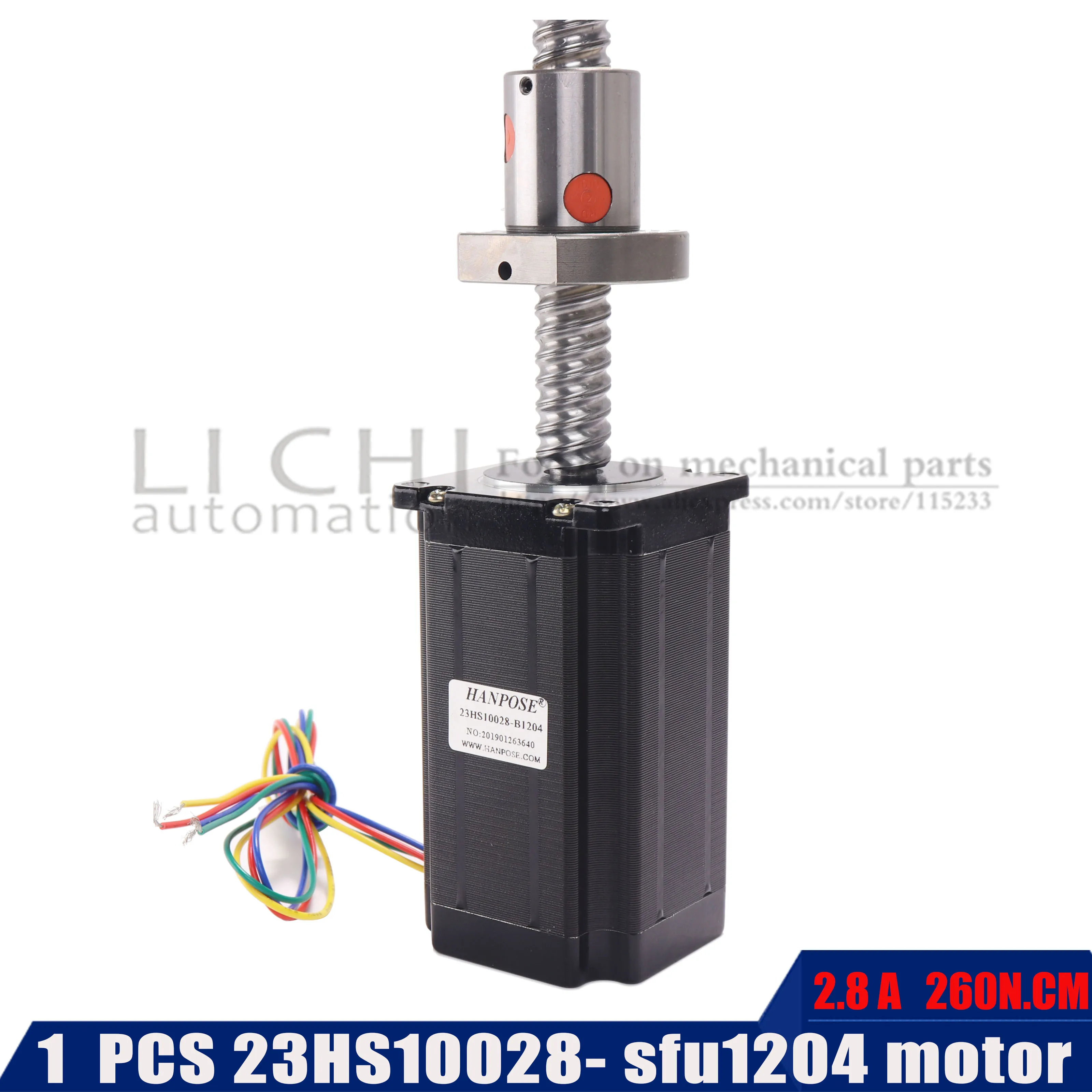 Nema23 23HS10028 100 мм 200 300 шаровой винт шаговый двигатель с sfu12042.8A 260N.CM для 3D