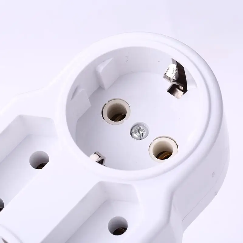 Переходник Европейского типа с 1 на 4 розетки адаптер стандарта ЕС питания порта