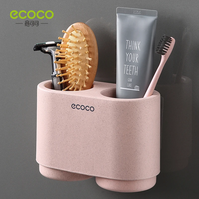 

ECOCOToothbrush Toothpaste Cup Storage Electric Toothbrush Rack Hole Free Household Quick Drying Wall Hanging Bracket Toothbrush