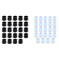 new 24 pieces silicone table chair leg cover furniture pads with thicken felt pads to prevent floor scratches reduce noise