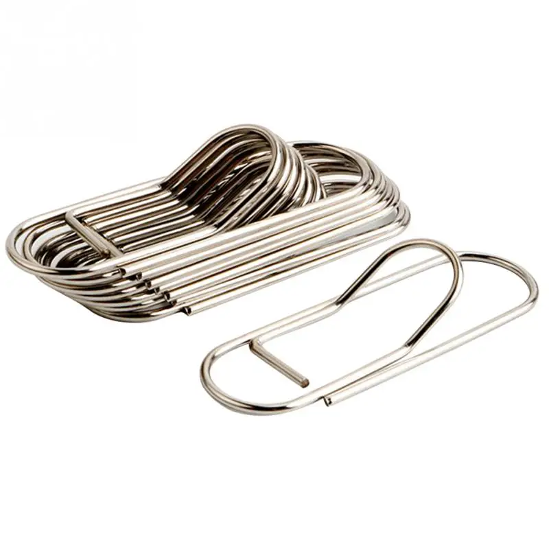 

25pcs Metal School Office Paper Clips Clipboard Travel Notebook Journals Pen Holder Stationery Home Bookmark Gifts Crafts